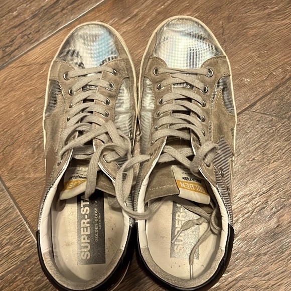 Minimally worn Metallic Golden Goose Sneakers - Picture 1 of 4